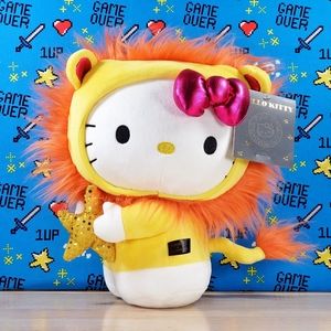 Hello Kitty Star Sign Leo 13" Collectible Sanrio Astrology Plush Toy NWT